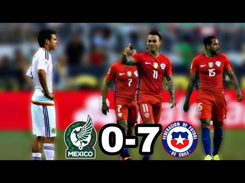Mexico 0-7 Chile Copa Centenario Partido completo