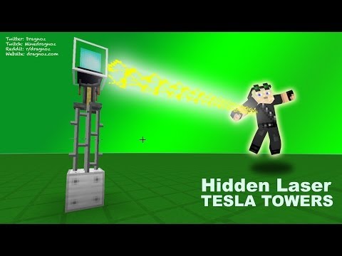 Placeable Hidden Tesla / Laser Towers (Clan Wars) in Vanilla Minecraft 1.8