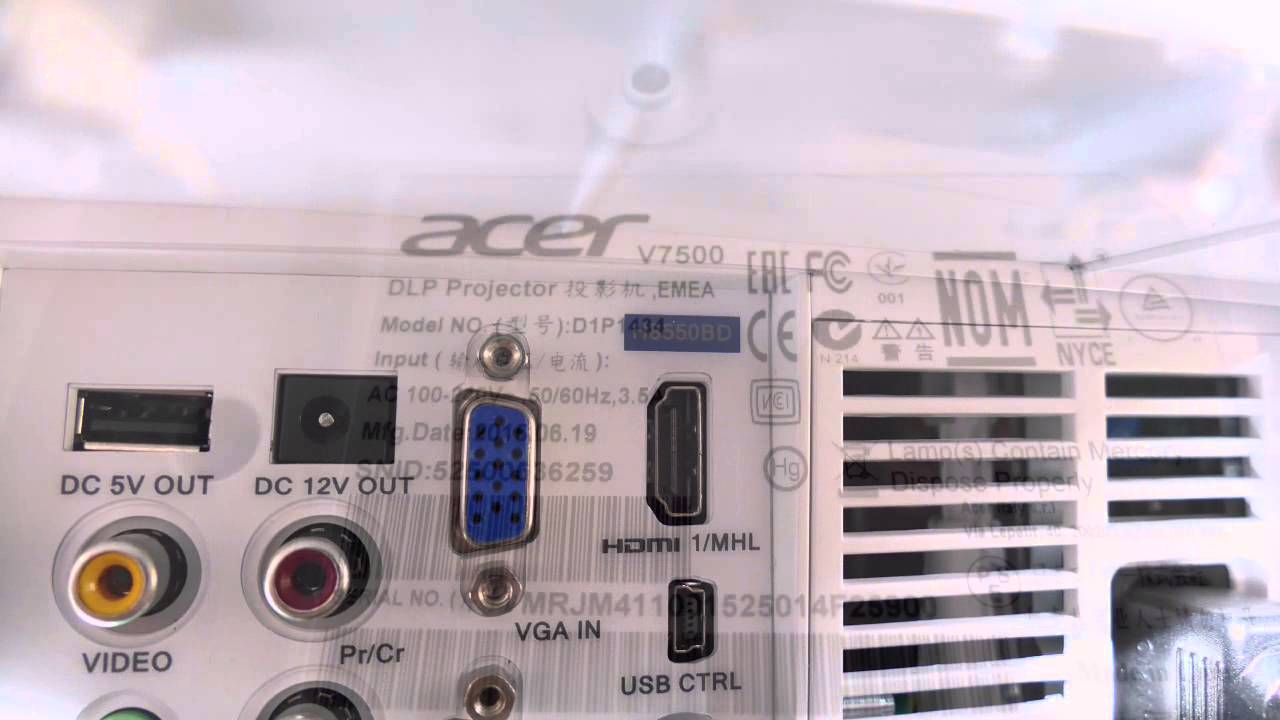 Проектор Acer V7500 DLP