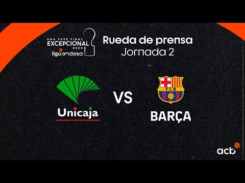 Rueda de prensa Unicaja-Barça