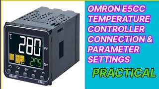 how to omron E5CC temperature controller connection and parameter settings