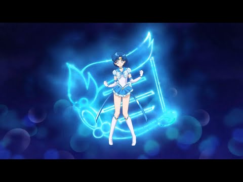 Sailor Moon Cosmos The Movie: Mercury Crystal Power, Make Up! (Full Transformation)