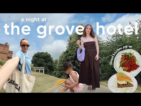 a night at the grove hotel | spa day, skewd pop up, pool at the grove hotel, kids fun, room tour