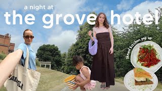 a night at the grove hotel | spa day, skewd pop up, pool at the grove hotel, kids fun, room tour