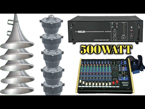 Horn वाला Setup | ahuja ssa-5000em amplifier full review | total drivers units kitna chalega