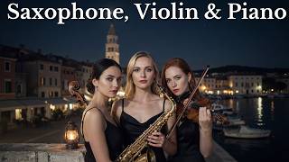 Zadar Moonlight 🌙🎷 Smooth Jazz Saxophone, Violin & Piano for Deep Sleep & Relaxation