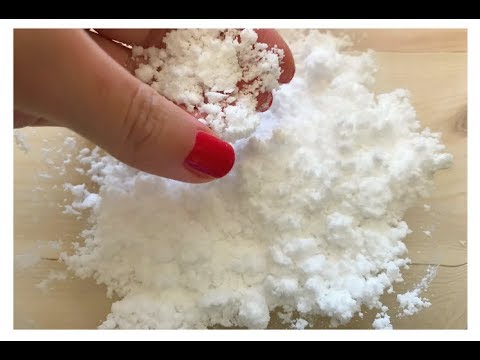 COME PREPARARE LA NEVE ARTIFICIALE In 5 Minuti PER LE DECORAZIONI NATALIZIE