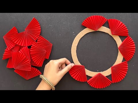 2 Beautiful Flower Wall Hanging / Paper Craft For Home Decoration /Easy flower making with paper DIY