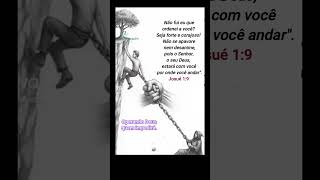 Comente se você é forte e corajoso.  #deustemumapalavrapravoce #biblia