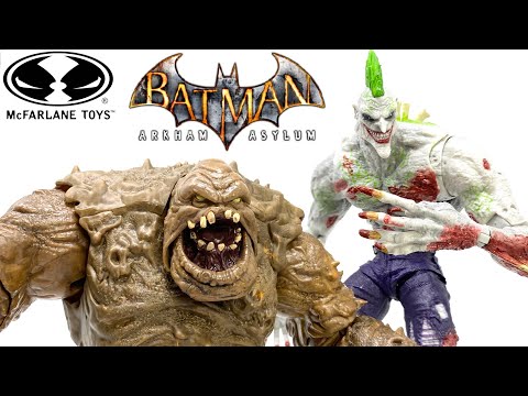 Batman Arkham Asylum TITAN JOKER & DC Rebirth CLAYFACE Mcfarlane Toys DC Multiverse Review
