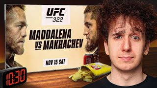 How to Watch UFC 322 for FREE [Maddalena vs Makhachev] (No PPV, Legal, HD)