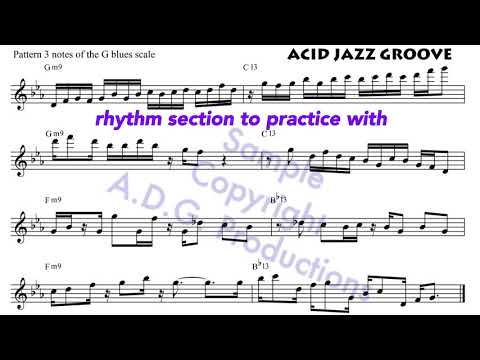 Acid Jazz groove from the book “The Blues Scale for Flute”