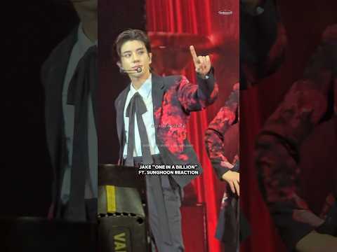 240817 JAKE one in a billion ft. SUNGHOON reaction 🦮🐩 #enhypen #jake #jakehoon #fateplus_in_jakarta