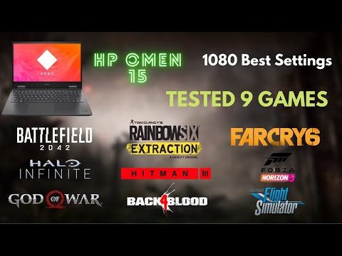 RTX 3060 Laptop | Tested 9 Games | 1080p Best Settings | HP Omen 15