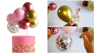 Tortový zápich BALÓNIKY staroružová