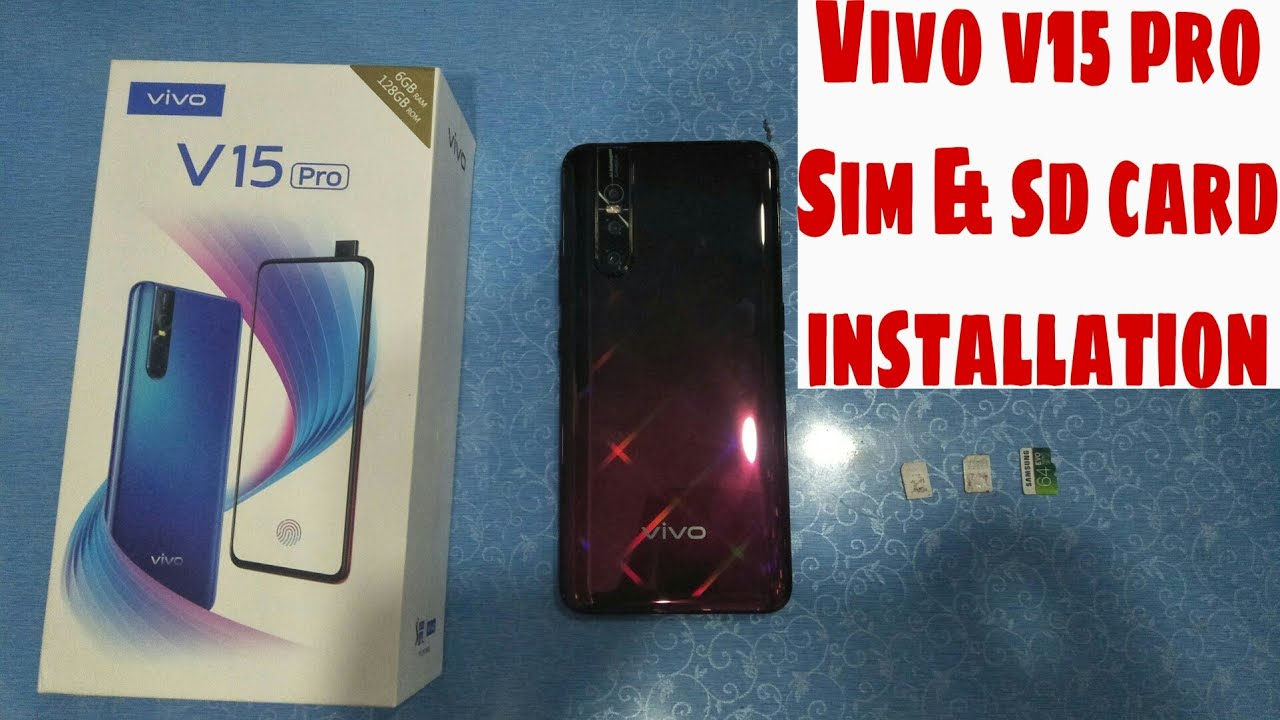 VIVO V15 PRO ; HOW TO INSERT SIM AND SD CARD IN VIVO V15 PRO