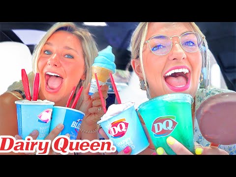 Dairy Queen NEW Summer Blizzards MUKBANG w/ Kacey!
