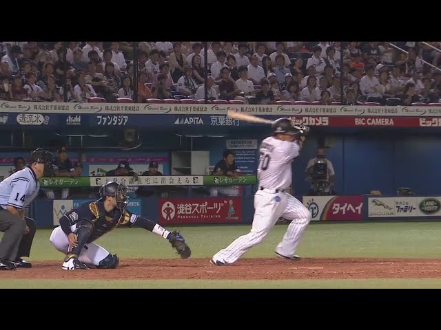 【5回裏】「一寸先はパラダイス」 マリーンズ・猪本のプロ初打点は勝ち越し打!! 2017/8/29 M-Bs