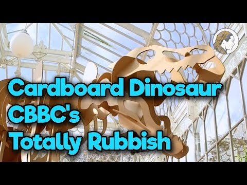 Cardboard Dinosaur Sculpture  | Recyclyed Art |  CBBC's Totally Rubbish