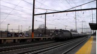 preview picture of video 'NEC - Edison Railfanning 3/14/14'