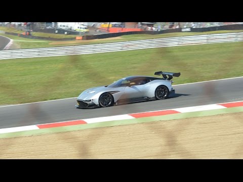 Aston Martin Vulcan INSANE V12 sounds at Brands Hatch!!