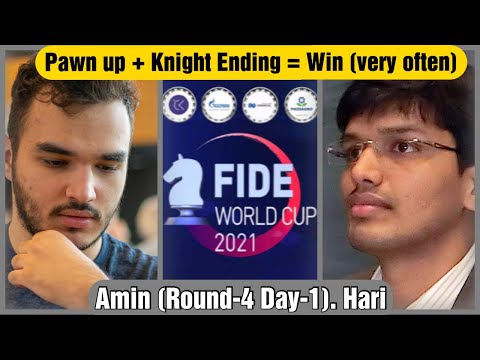 Tabatabaei M. Amin Beats India #2 Harikrishna Pentala | FIDE World Cup 2021
