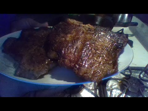 Medium well T-bone steak #cooking