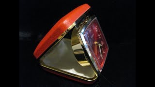 Seiko repeat alarm vintage pocket clock demonstration.