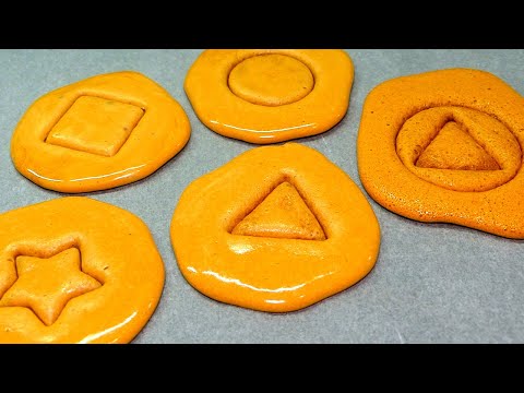 (NO KIT, NO LADLE) Easy Dalgona Tutorial from Squid Game of Netflix