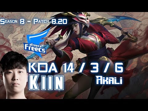 AFs Kiin AKALI vs DARIUS Top - Patch 8.20 KR Rnaked