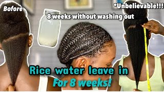 Shocking results!!! RICE WATER FOR 2 WEEKS! Grow thicker & longer hair *before & after results*
