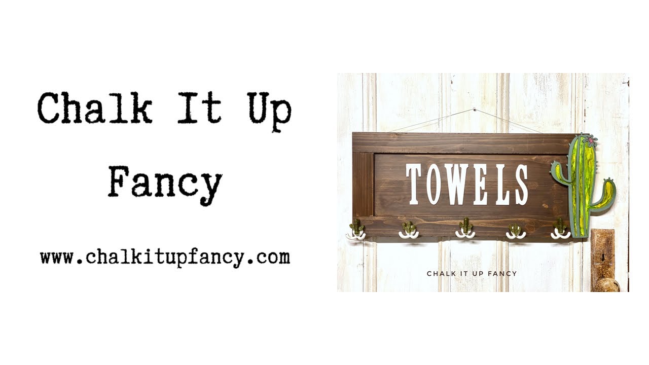 DIY Cactus Towel Wall Decor