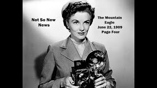 Page Four Mountain Eagle Special Edition July 22, 1909:  Not So New News