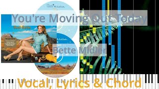 🎹You&#39;re Moving Out Today, Chord &amp; Lyrics, Bette Midler, Synthesia Piano