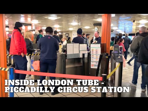 Walking Inside London Underground  - Piccadilly Circus Station Virtual Tour