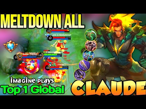 CLAUDE BEST BUILD IN 2022 | TOP 1 GLOBAL CLAUDE iᴍaɢiɴe ᴘʟays - MOBILE LEGENDS