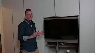 Soluzione per il TV in camera Portale TV dell’armadio Grafik di Caccaro