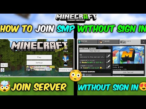How to Join SMP Without Sign in Minecraft PE 1.19 | How to Join Public Smp Server Minecraft PE 1.19+
