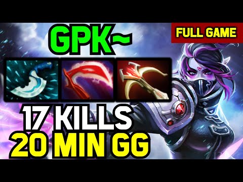 gpk~ MID Templar Assassin INSANE DAMAGE Burst - 17 kills in 20 minutes