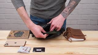 Компактная сумка через плечо из кожи 20034 Vintage черный