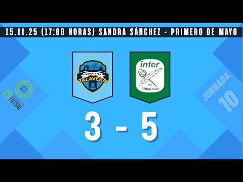 RESUMEN – Aurge Energía FS Talavera – Movistar Inter ‘B’ – (2ª Div B - Grupo IV – J10 - 25/26)