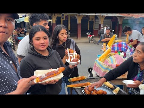Así Es Una Tarde En San Martín Jilotepeque, Comprando Platanitos FRITOS