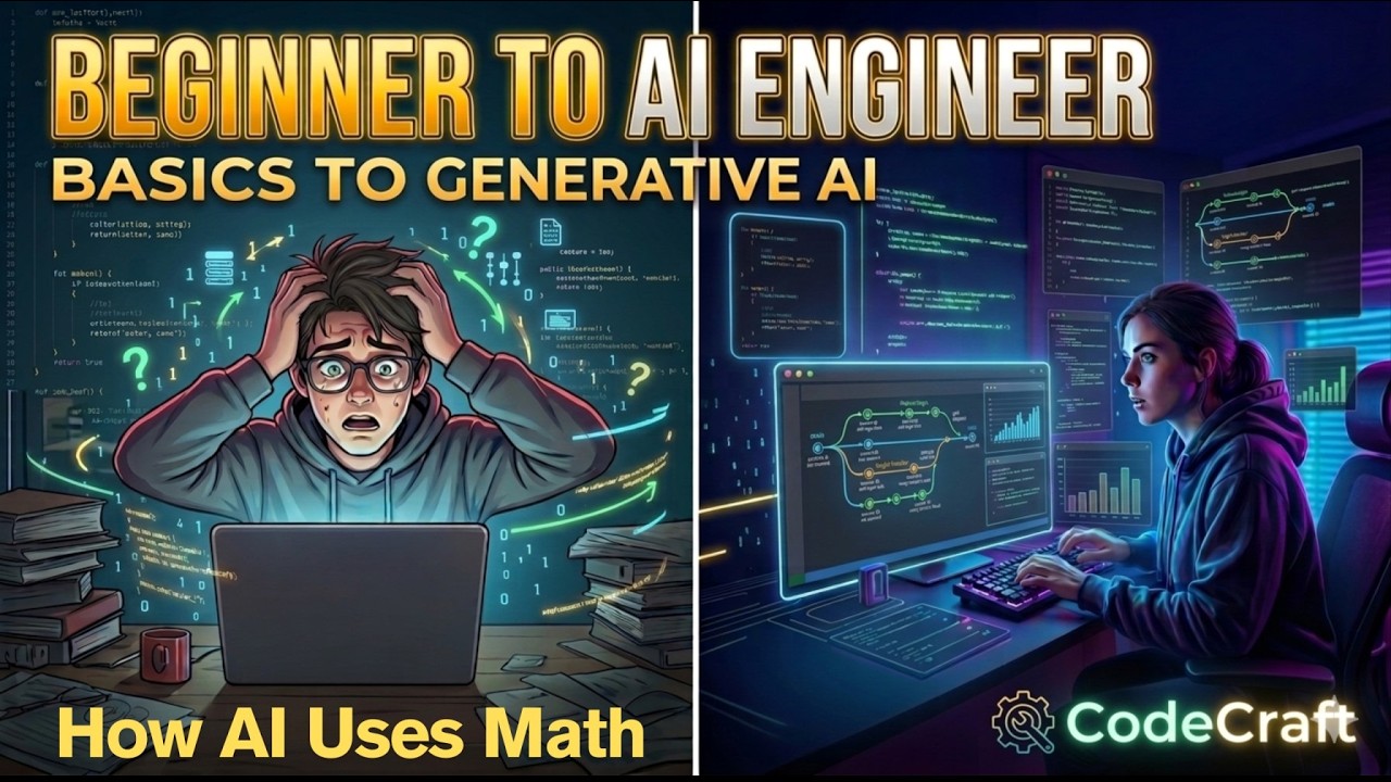 How AI Uses Math 🤖📊 | Machines Learn Through Mathematics | AI Fundamentals (14)