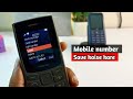 How To Save Number In Nokia Mobile Save Number