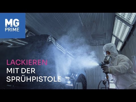 MG Prime - Lackieren mit der Lackierpistole - Basislack, Klarlack + Härter