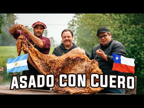 Asado con Cuero de 60 Kg! Enseñado por un Experto (en el Campo, Sur de Chile 🇨🇱)