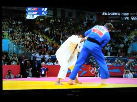 LONDON Olymp 2012 [66 kg Judo (Men)]- Khashbaatar TSAGAANBAATAR (MGL) vs Colin OATES (GBR)