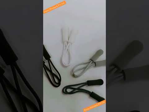 Fresco plastic fancy zip puller, for garments, packaging siz...