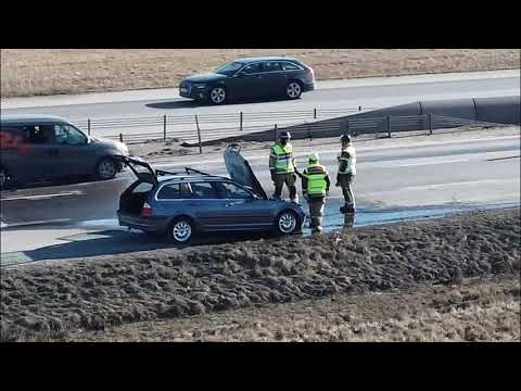 210307 Bilbrand på E4 Norrköping