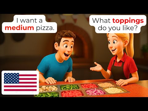 us 🍕 Order Pizza Like a Local | A1-A2 | Learn English for Beginners Fast
